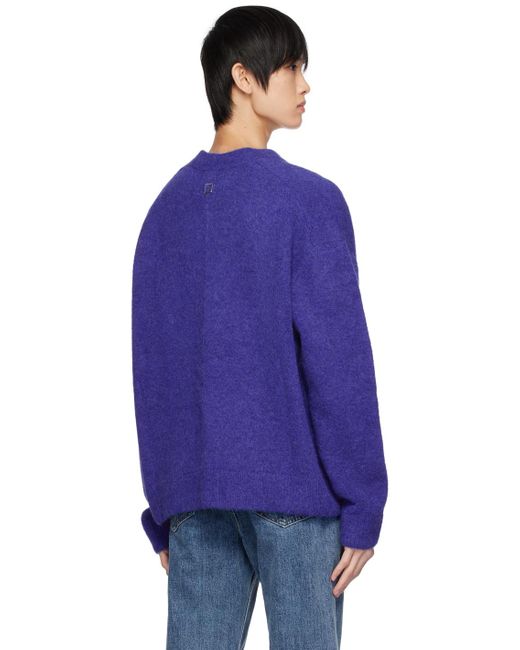 Wooyoungmi Blue Button Cardigan for men