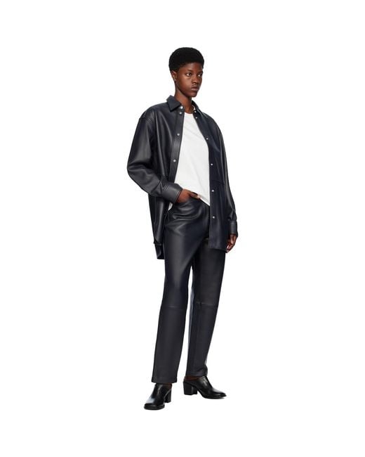 Studio Nicholson Black Opie Leather Pants