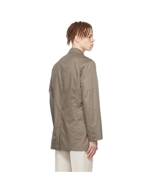 Cornerstone Brown Cotton Blazer for men