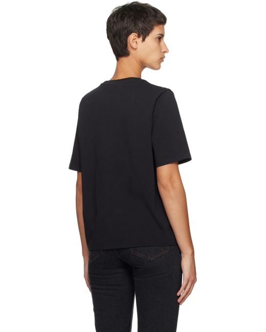 Maison Kitsuné Black Bold Fox Head Patch T-shirt