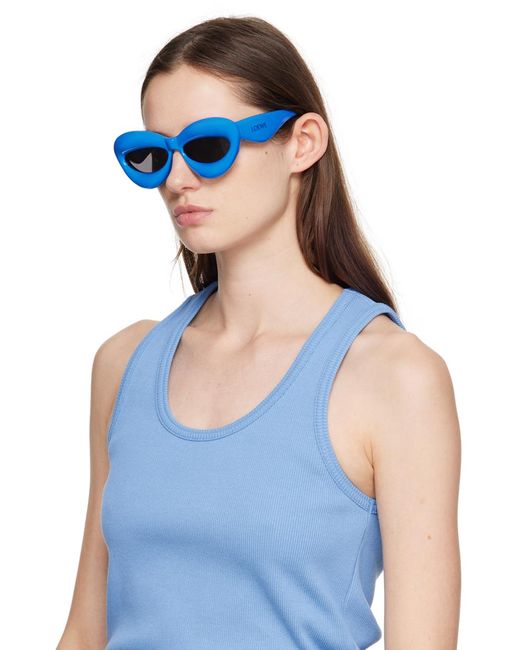 Loewe Blue Inflated Cat-eye Sunglasses