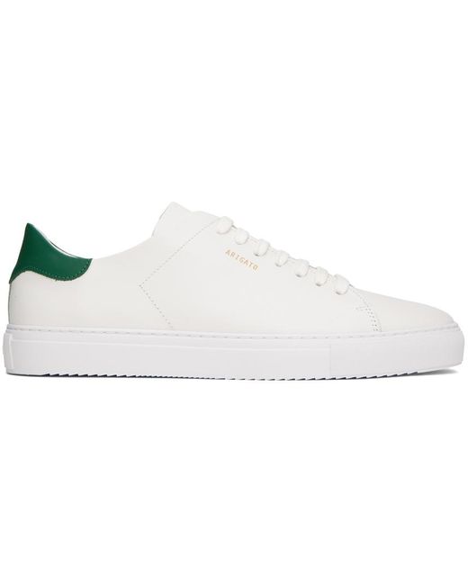 Axel Arigato Black White & Green Clean 90 Sneakers for men
