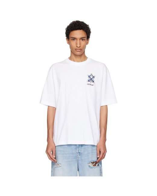 Off-White c/o Virgil Abloh White Jewel Arrow Skate T-Shirt for men