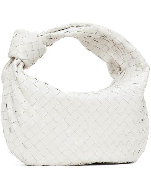 Bottega Veneta White Teen Jodie Bag