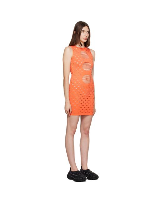 Maisie Wilen Black Perforated Minidress