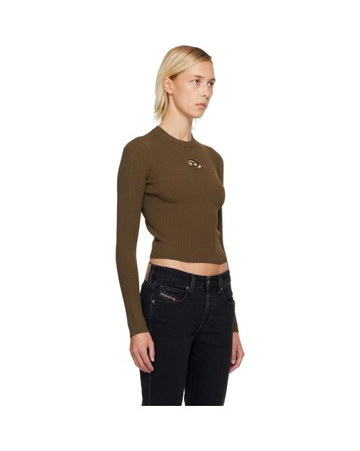 DIESEL Black Khaki M-Valari Sweater