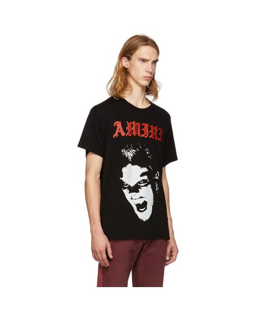 Amiri Cotton Black Lost Boys T-shirt in 