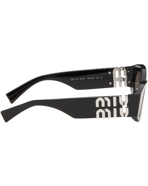 Miu Miu Brown Miu Glimpse Sunglasses