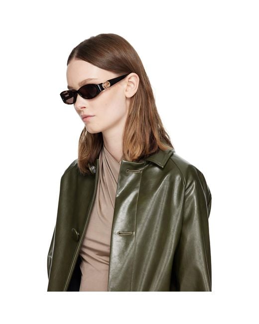 Gucci Brown Oval Frame Sunglasses