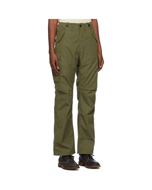 Visvim Cotton Green Jumbo Eiger  Sanction Cargo  Pants  for 