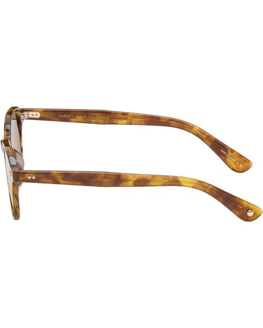 Garrett Leight Brown Lachman Sunglasses for men