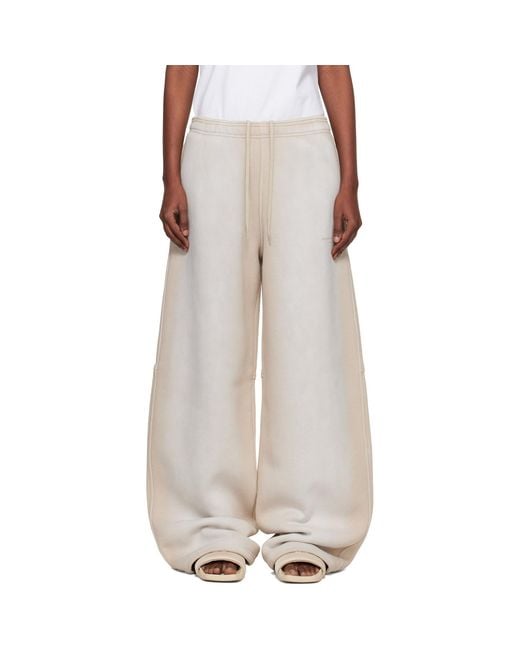 Alexander Wang Natural Crystal Washed Terry Sweatpants
