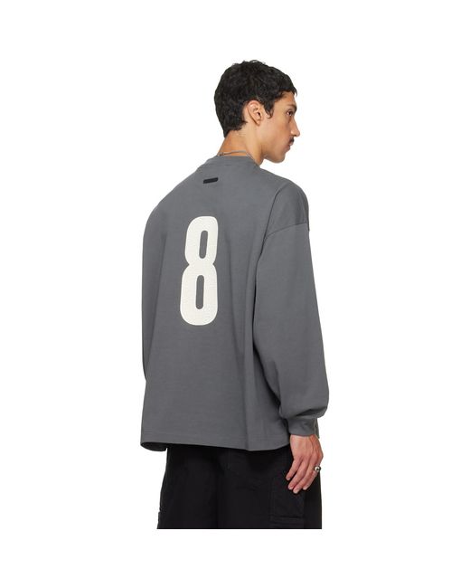 Fear Of God Gray Merch Long Sleeve T-Shirt for men