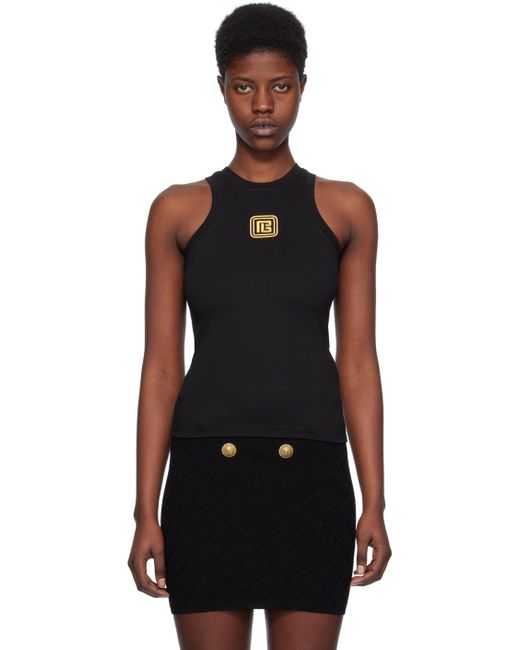 Balmain Pb タンクトップ Black