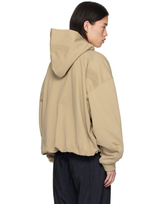 Wooyoungmi Natural Over Fit String Hoodie for men