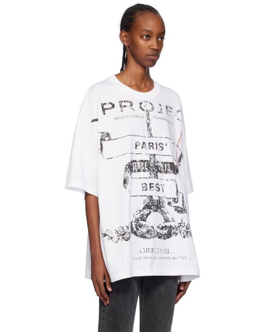 Y. Project White 'paris' Best' T-shirt