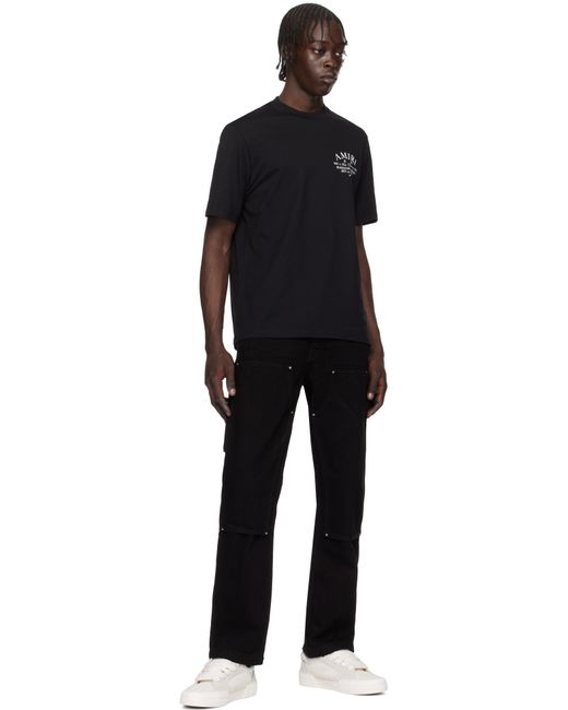 メンズ Amiri オフホワイト Sunset Skate ローカットスニーカー Black