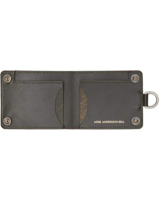 ANDERSSON BELL Green Oro Keychain Card Holder for men