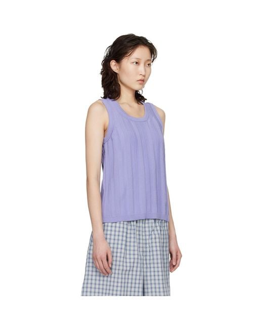 B.B. Wallace Purple Baldesari Tank Top