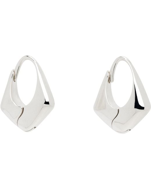 Sophie Buhai Black Small Pyramid Hoop Earrings