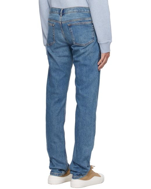 A.P.C. Blue . Indigo Petit Standard Jeans for men