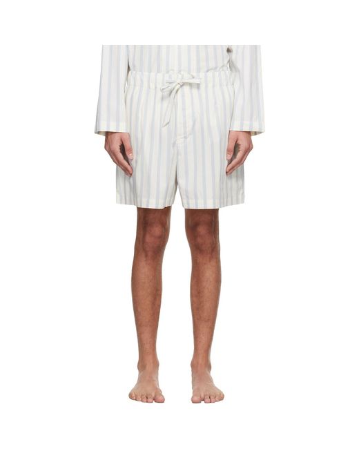 Tekla White Off- & Poplin Pyjama Shorts for men