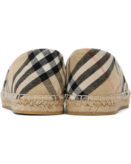 Burberry Multicolor Check Mews Espadrilles