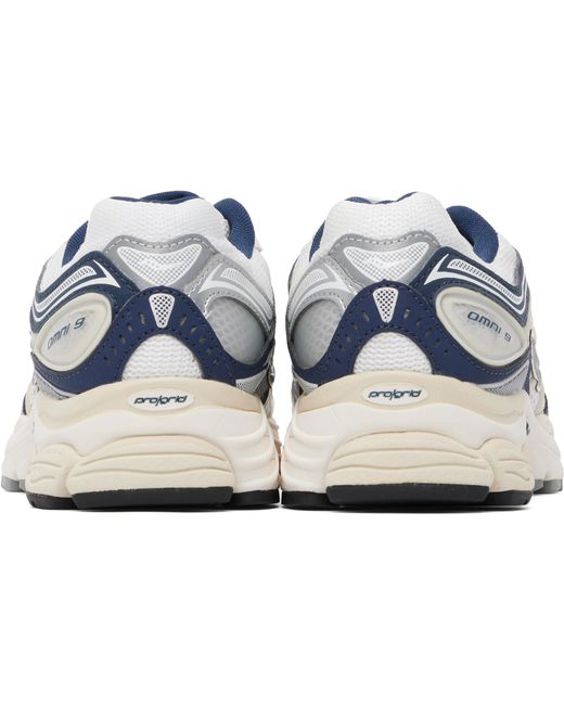 Baskets Omni 9 Blanc Et Bleu Marine À Technologie Progrid Saucony pour homme en coloris Black