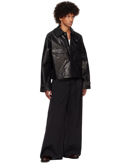 Entire studios Cache Leather Jacket in Black for Men | Lyst UK
