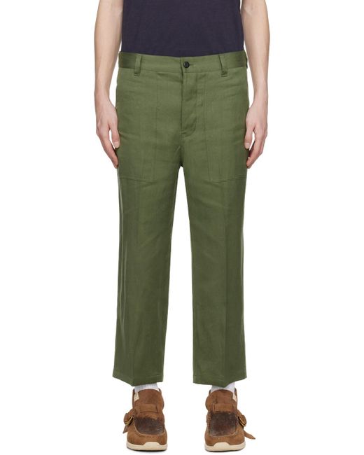 Visvim Green Alda Hw Trousers for men