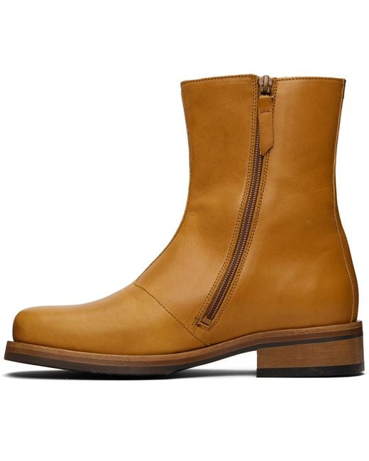 Our Legacy Brown Tan Camion Boots for men