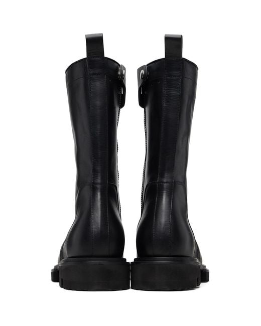 Rick Owens Black Temple Creeper Gabe Boots for men