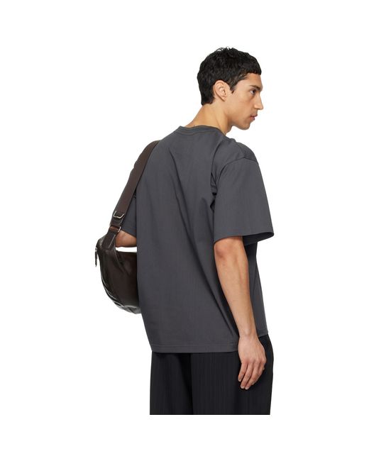 Sacai Black Cotton Jersey T-Shirt for men
