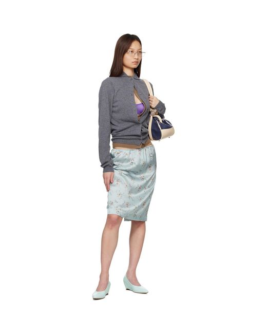 August Barron Blue Double Cardigan