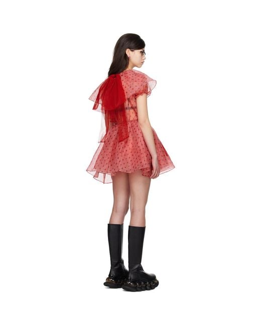 Im Sorry by Petra Collins Red Ssense Exclusive Jennyfax Edition Tulle Minidress