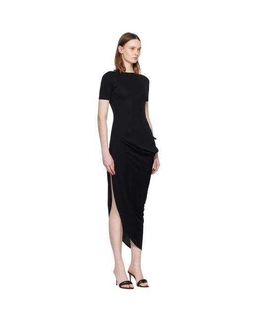 Jacquemus Black 'The Sole' Maxi Dress