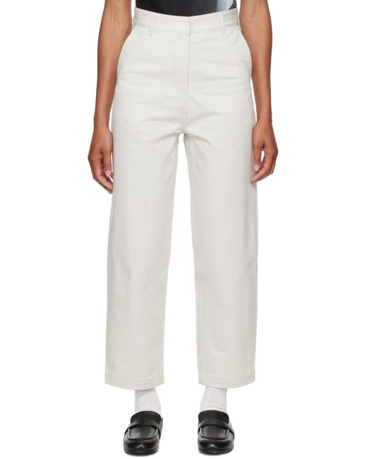 Adererror White Off- Significant Cropped Trousers