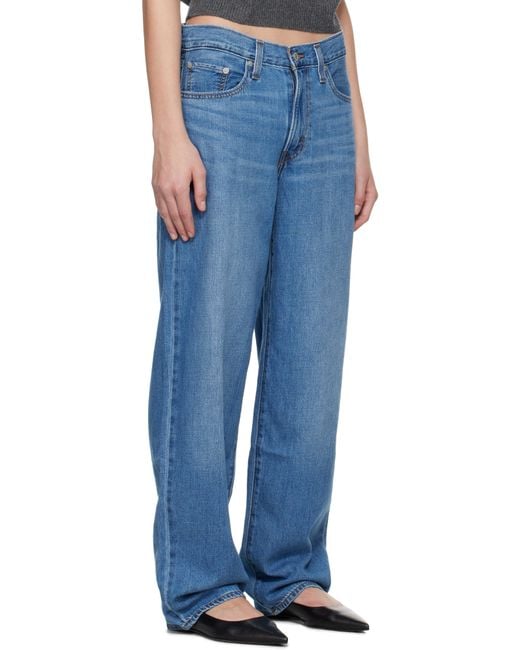 Levi's ブルー Baggy Dad Linen+ ジーンズ ブルー | Lyst