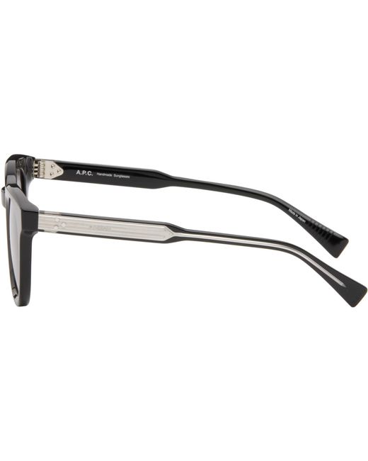 A.P.C. Black 'Les Lou' Sunglasses for men