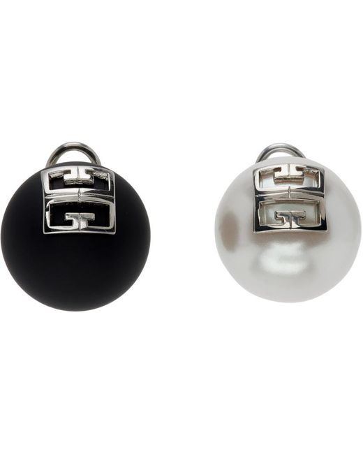 Givenchy Black & White 4g Earrings for men
