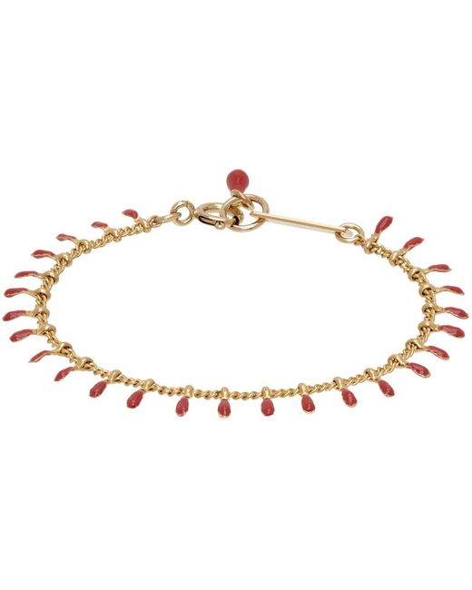 Isabel Marant Gold Casablanca Bracelet in Black Lyst UK