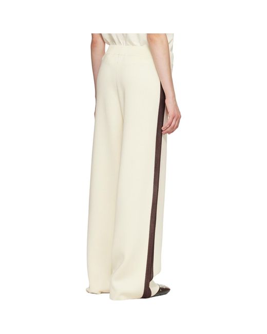 Wales Bonner Natural Off- Tide Viscose Poly Knit Track Pants