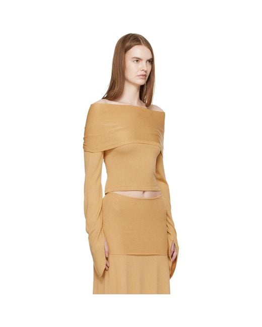 AYA MUSE Orange Tan Rylin Top