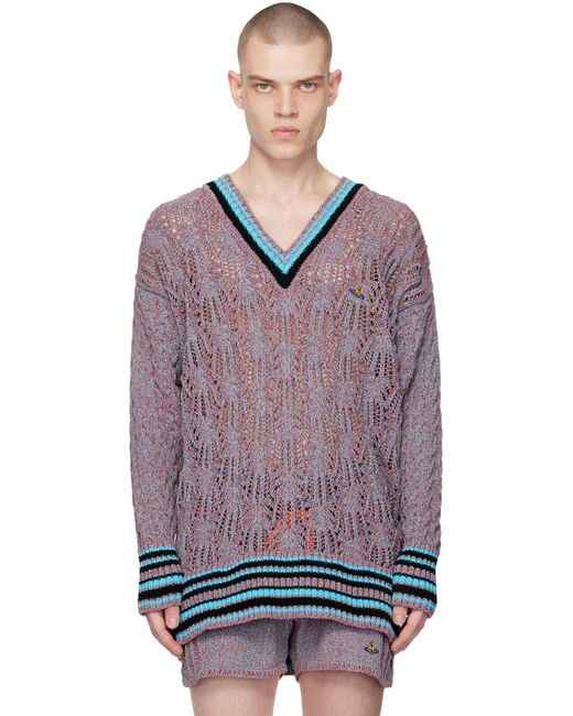 Vivienne Westwood Purple Range Oversized Sweater for men