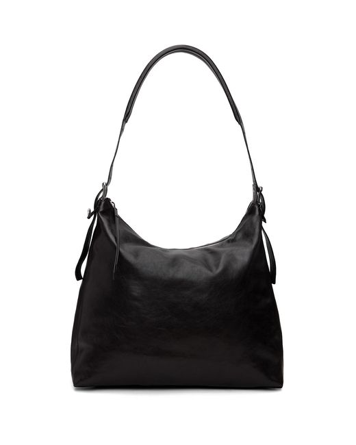 Lemaire Black Belted Leather Tote