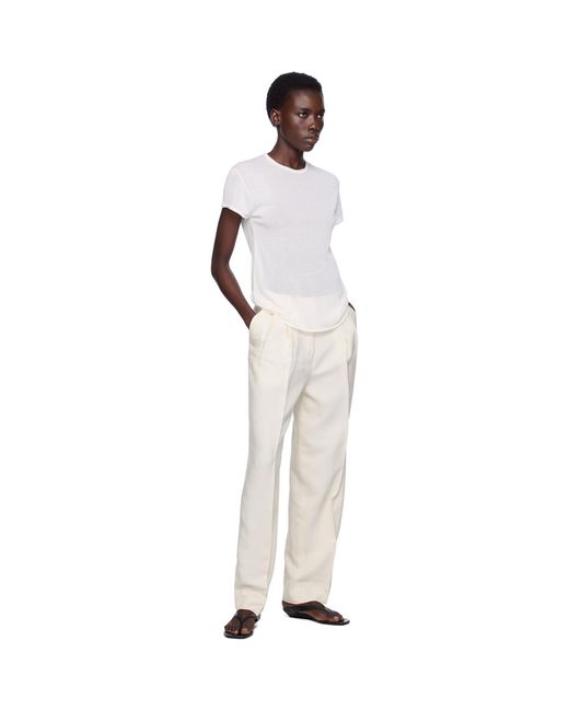 Totême Natural Double-Pleat Fluid Trousers