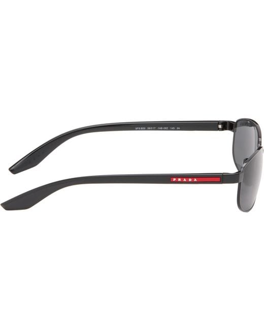 Prada Gray Linea Rossa Sunglasses for men