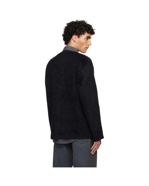 Our Legacy Black Wool Cardigan for men