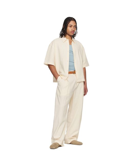 Studio Nicholson White Off- Sanko Shirt for men
