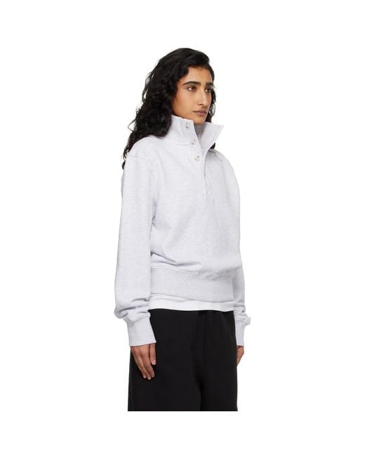 Entire studios White Port Pullover Sweatshirt